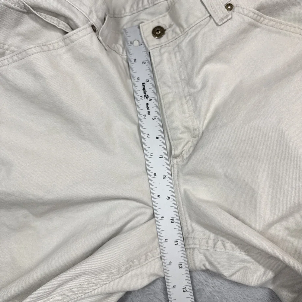 Vintage Lee Dungaree Carpenter Pants 34x29 Beige Workwear Baggy Skater USA